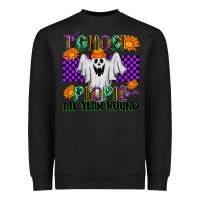 Black I Ghost People All Year Round Heavyweight Sweatshirt - texasbilliewilder
