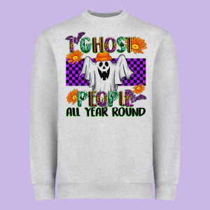 I Ghost People All Year Round Heavyweight Sweatshirt Designed By Texasbilliewilder