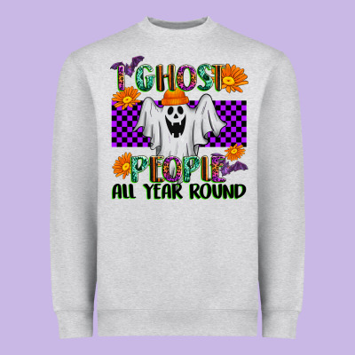 I Ghost People All Year Round Heavyweight Sweatshirt Designed By Texasbilliewilder