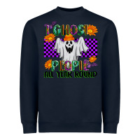 Navy I Ghost People All Year Round Heavyweight Sweatshirt - texasbilliewilder