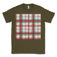 Army Green christmas plaid seamless pattern Classic Tee - BundleAndBundleShop