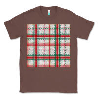Chestnut christmas plaid seamless pattern Classic Tee - BundleAndBundleShop