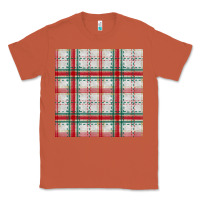 Copper christmas plaid seamless pattern Classic Tee - BundleAndBundleShop