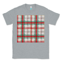Heather Grey christmas plaid seamless pattern Classic Tee - BundleAndBundleShop