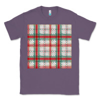 Lavender christmas plaid seamless pattern Classic Tee - BundleAndBundleShop