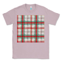 Lilac christmas plaid seamless pattern Classic Tee - BundleAndBundleShop