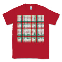 Red christmas plaid seamless pattern Classic Tee - BundleAndBundleShop