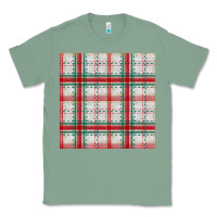 Sage christmas plaid seamless pattern Classic Tee - BundleAndBundleShop
