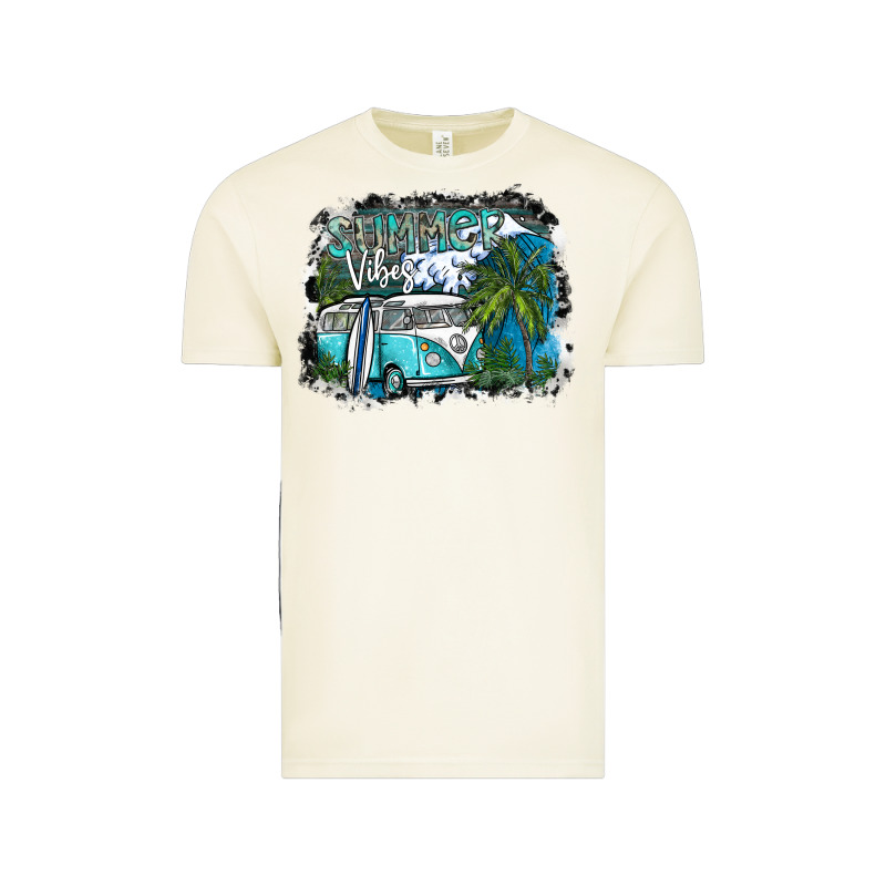 Summer Vibes Vintage Tee by SublimationCraftShop | Teevron