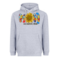 Heather Grey autism mom life sunflower Heavyweight Hoodie - MaliasSmallBusiness