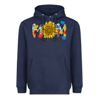 Navy autism mom life sunflower Heavyweight Hoodie - MaliasSmallBusiness
