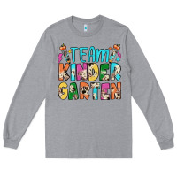 Heather Grey team kindergarten Long Sleeve Tee - JahusDesignShop