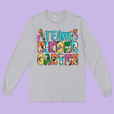 Team Kindergarten Long Sleeve Tee Designed By Jahusdesignshop