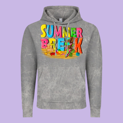 Summer Break Vintage Hoodie Designed By Texasbilliewilder