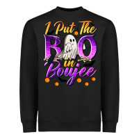 Black I Put The Boo In Boujee Heavyweight Sweatshirt - texasbilliewilder