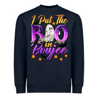 Navy I Put The Boo In Boujee Heavyweight Sweatshirt - texasbilliewilder