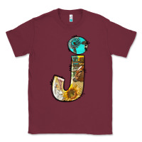 Burgundy farm life alphabet lowercase letters j Classic Tee - BundleAndBundleShop