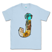 Dusty Blue farm life alphabet lowercase letters j Classic Tee - BundleAndBundleShop