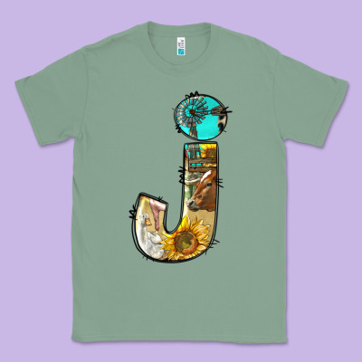 Farm Life Alphabet Lowercase Letters J Classic Tee Designed By Bundleandbundleshop