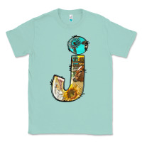 Seafoam farm life alphabet lowercase letters j Classic Tee - BundleAndBundleShop