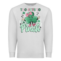 Dove Grey too cute to pinch Premium Sweatshirt - MaliasSmallBusiness