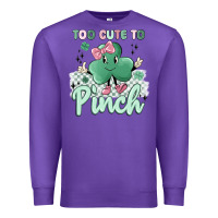 Purple too cute to pinch Premium Sweatshirt - MaliasSmallBusiness