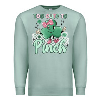 Seafoam too cute to pinch Premium Sweatshirt - MaliasSmallBusiness