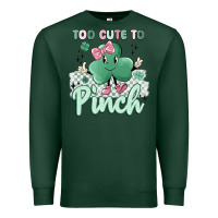 Sports Green too cute to pinch Premium Sweatshirt - MaliasSmallBusiness
