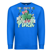True Royal too cute to pinch Premium Sweatshirt - MaliasSmallBusiness