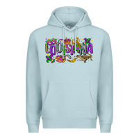 Blue Mist louisiana mardi gras Premium Hoodie - LillyAllenDesigns