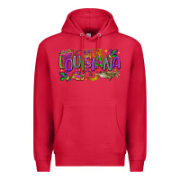 Cardinal louisiana mardi gras Premium Hoodie - LillyAllenDesigns