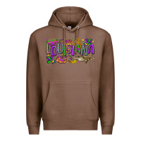 Chestnut louisiana mardi gras Premium Hoodie - LillyAllenDesigns
