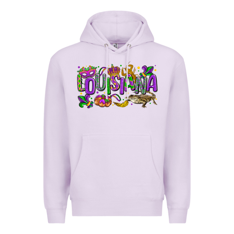 Louisiana Mardi Gras Premium Hoodie by LillyAllenDesigns | Teevron