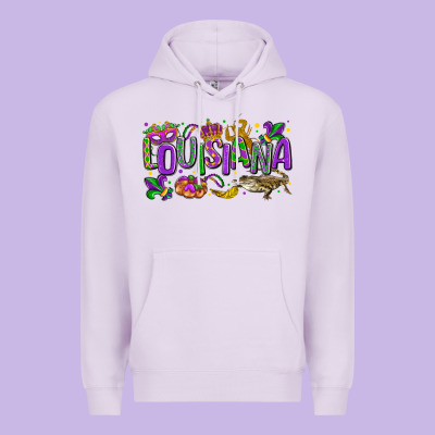 Louisiana Mardi Gras Premium Hoodie Designed By Lillyallendesigns