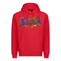 Red louisiana mardi gras Premium Hoodie - LillyAllenDesigns