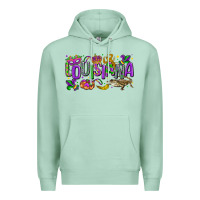 Seafoam louisiana mardi gras Premium Hoodie - LillyAllenDesigns