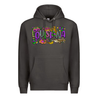 Smoke louisiana mardi gras Premium Hoodie - LillyAllenDesigns
