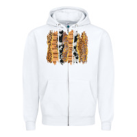 White western brushstrokes Zipper Hoodie - AdoDesignShop