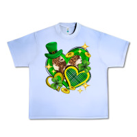 Grape Ice St. Patrick's Day lucky heart Urban Heavy Tee - Neo Western