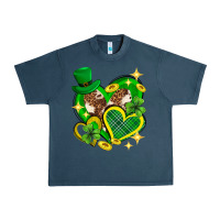 Midnight Navy St. Patrick's Day lucky heart Urban Heavy Tee - Neo Western