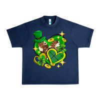St. Patrick's Day Lucky Heart Urban Heavy Tee | Teevron