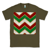 Army Green christmas stripes seamless pattern Classic Tee - BundleAndBundleShop