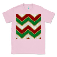 Bubblegum Pink christmas stripes seamless pattern Classic Tee - BundleAndBundleShop