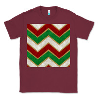 Burgundy christmas stripes seamless pattern Classic Tee - BundleAndBundleShop