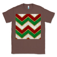 Chestnut christmas stripes seamless pattern Classic Tee - BundleAndBundleShop