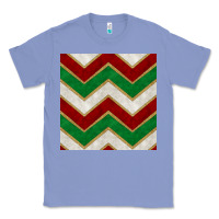 Colony Blue christmas stripes seamless pattern Classic Tee - BundleAndBundleShop