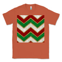 Copper christmas stripes seamless pattern Classic Tee - BundleAndBundleShop