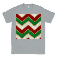 Heather Grey christmas stripes seamless pattern Classic Tee - BundleAndBundleShop