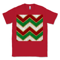Red christmas stripes seamless pattern Classic Tee - BundleAndBundleShop