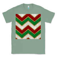 Sage christmas stripes seamless pattern Classic Tee - BundleAndBundleShop